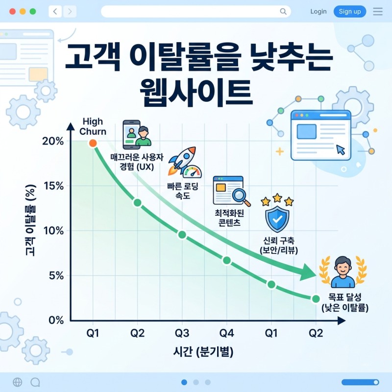 고객 이탈률 감소