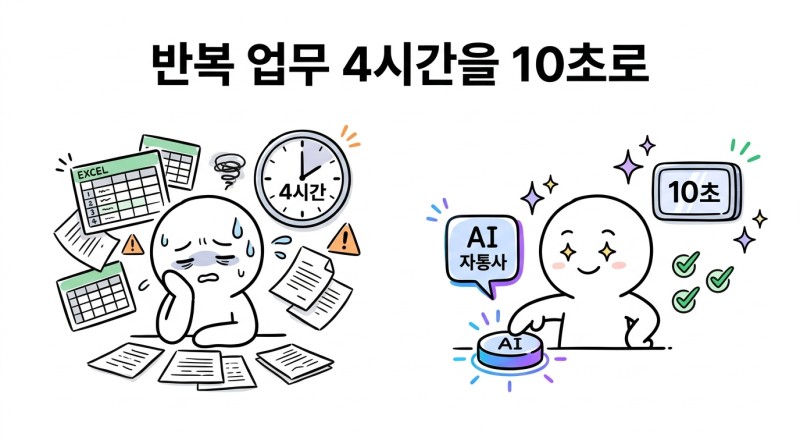 반복 업무 4시간을 10초로