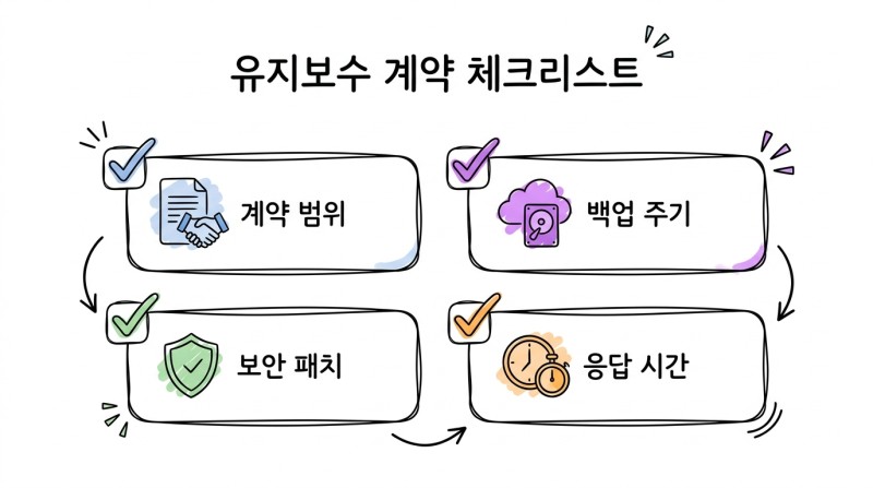 유지보수 계약 체크리스트